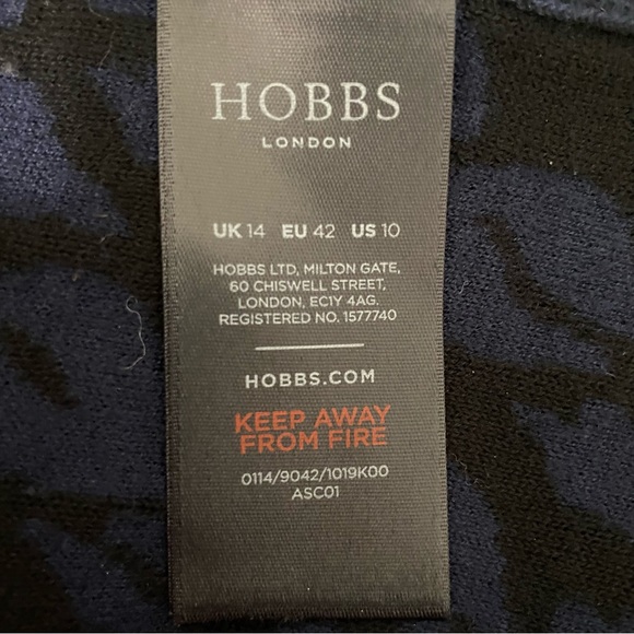 HOBBS London Cashmere blend Leopard Knit Sweater Dress - Picture 7 of 13